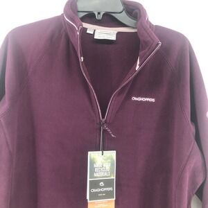 NWT NEW WOMENS XXL / 14 CRAGHOPPERS Full Zip Miska Micro Fleece Potent Plum